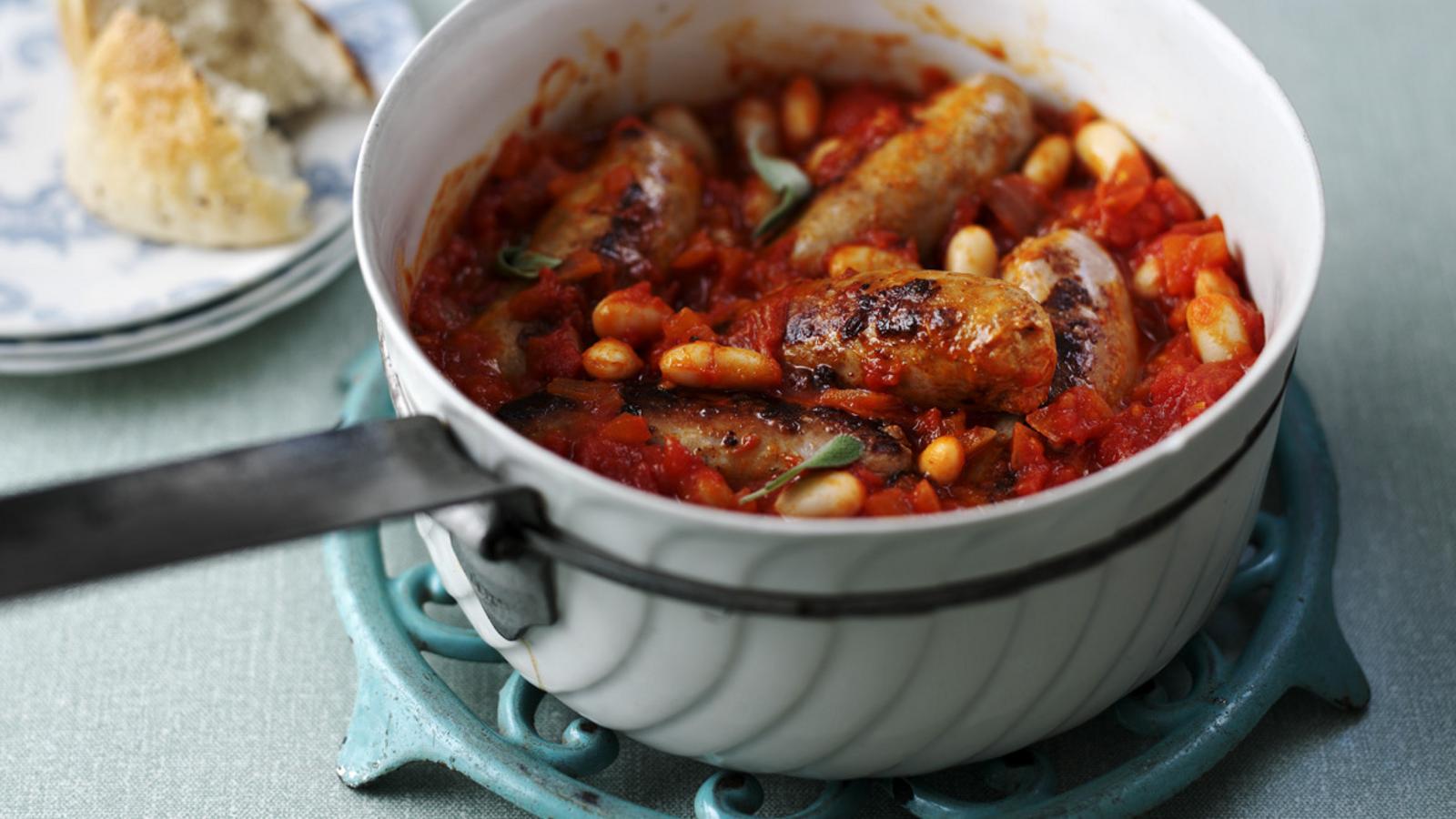 Sausage casserole with beans recipe - BBC Food