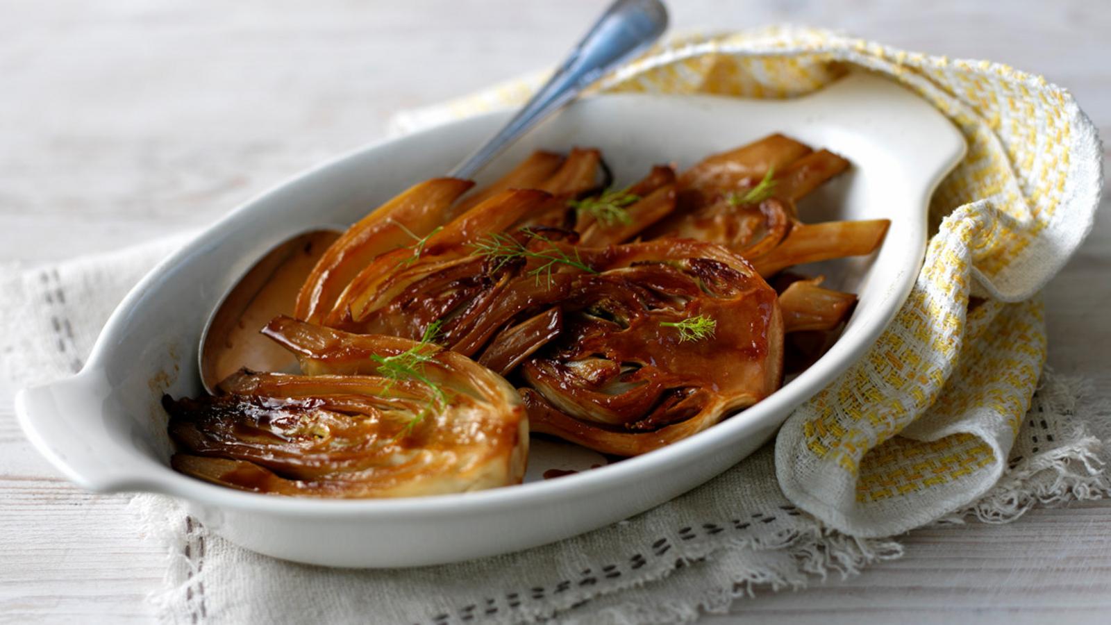 Sautéed caramelised fennel