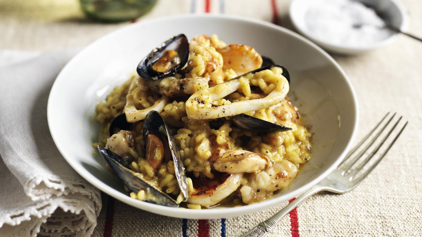 Seafood risotto