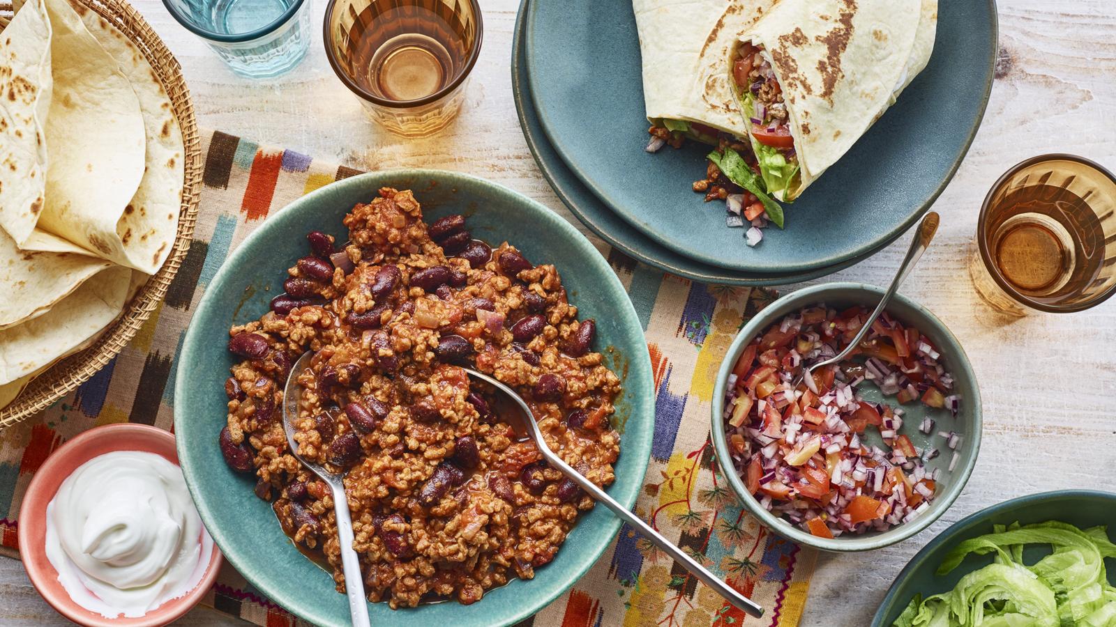 Slow cooker vegetarian tacos 