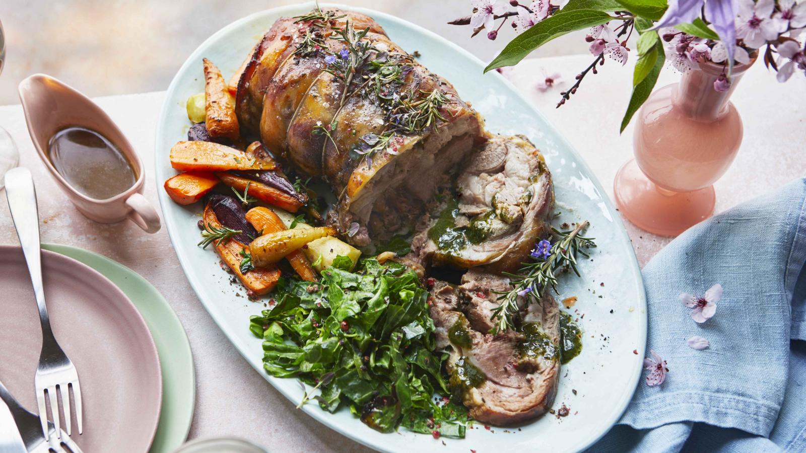 Rolled lamb shoulder with sherry and orange recipe - BBC Food