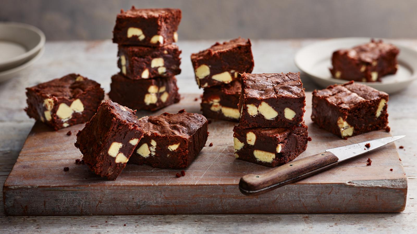 Double chocolate brownies