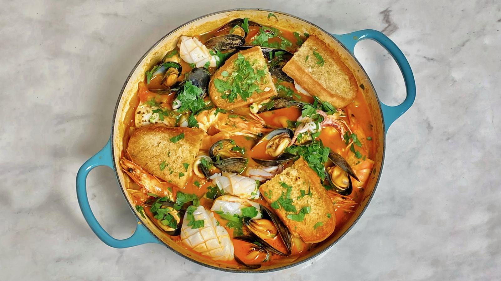 Spanish-style fish stew recipe - BBC Food