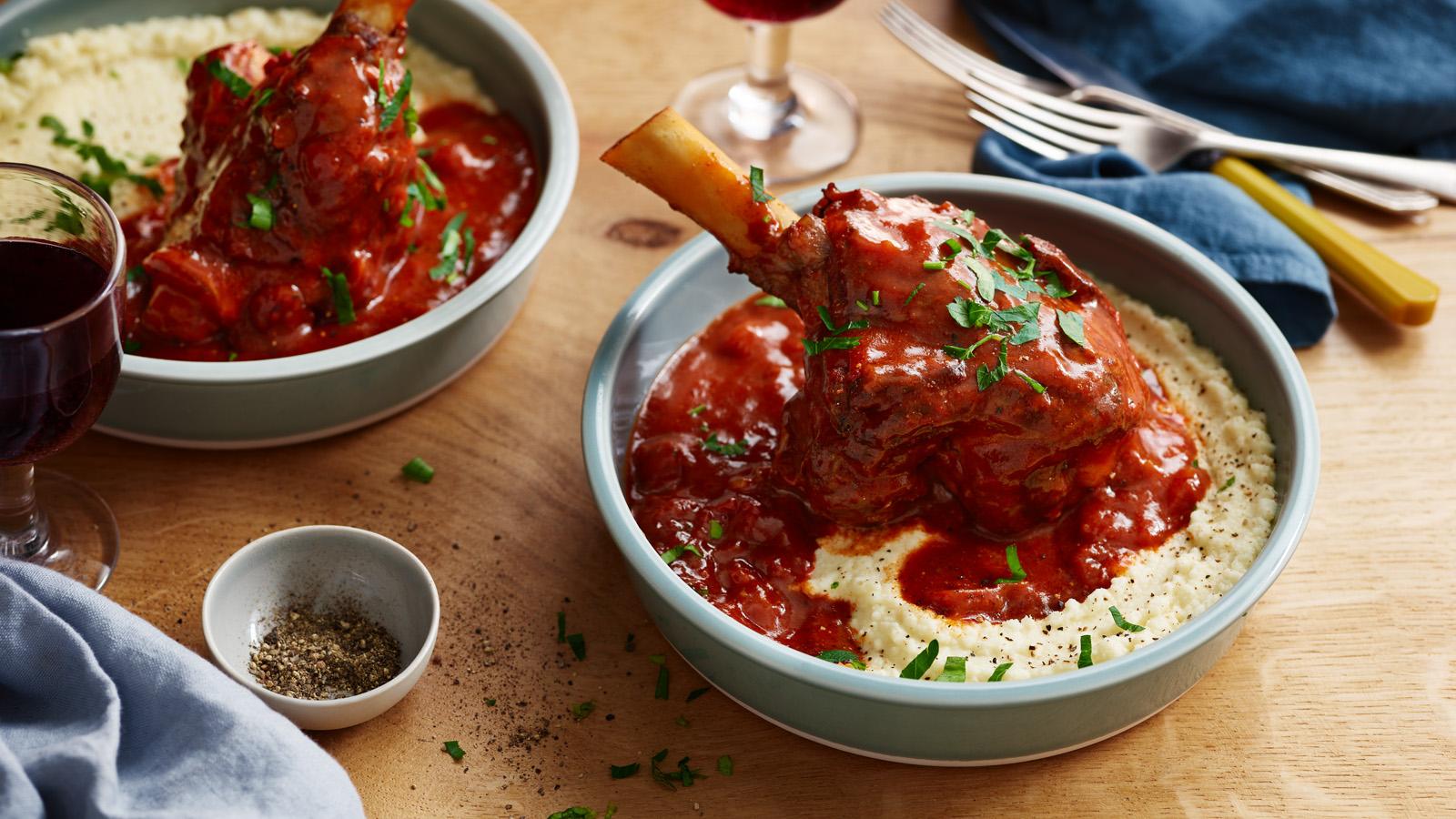 Spiced lamb shanks