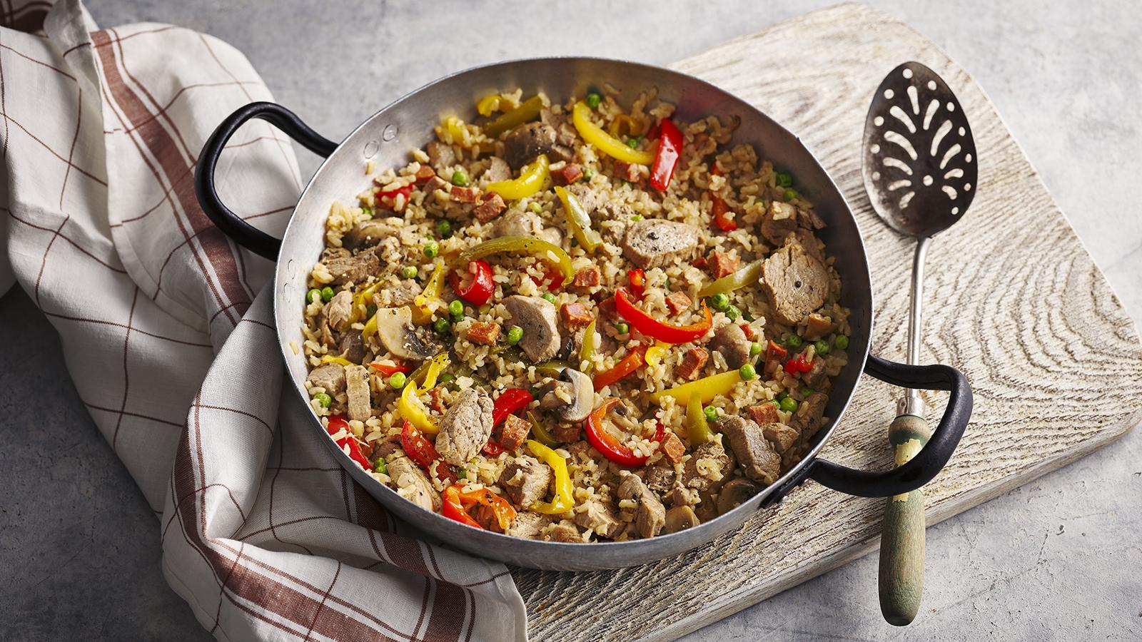 Spicy pork and rice