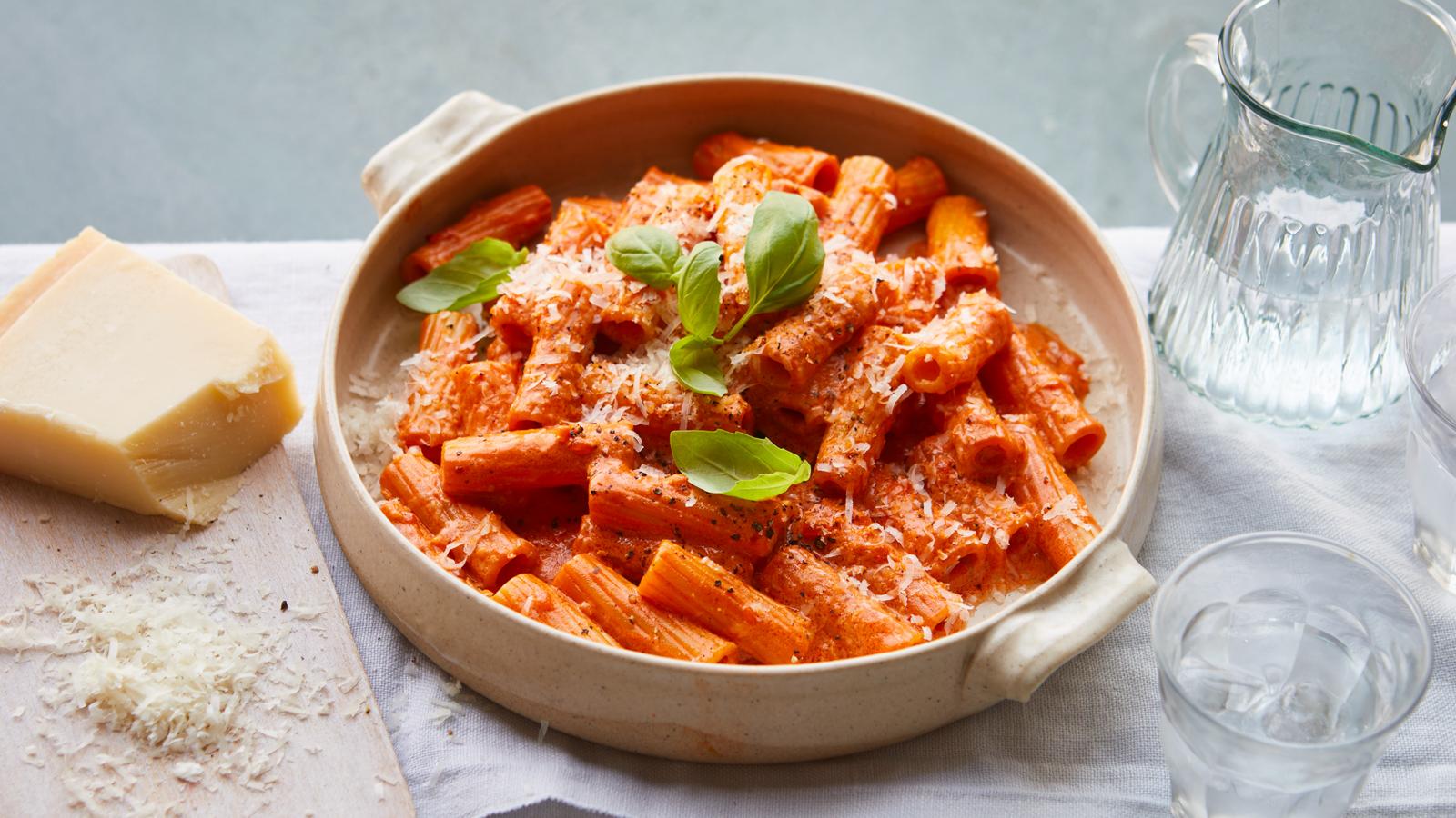 Spicy vodka pasta
