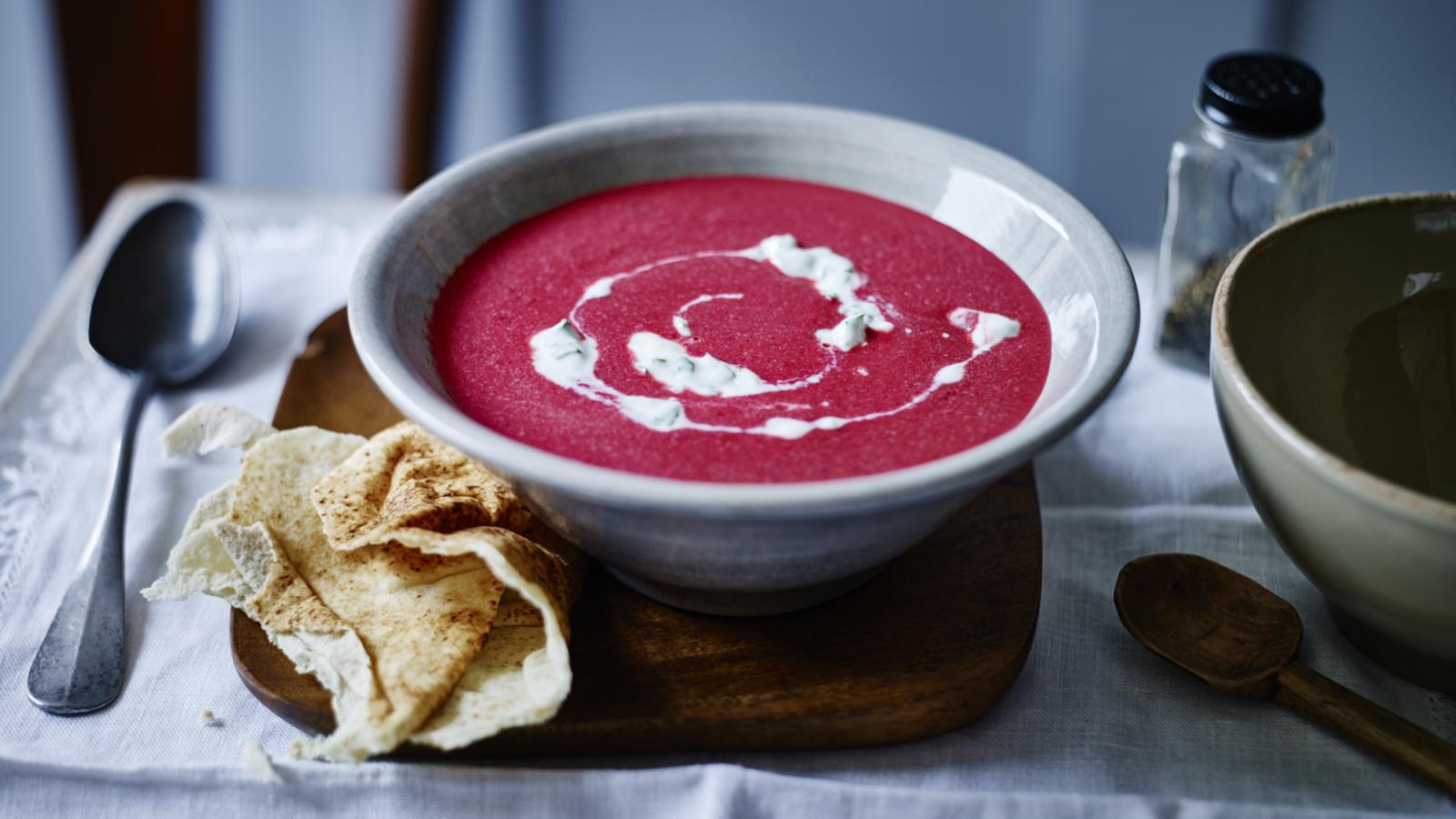 Beetroot and coconut soup