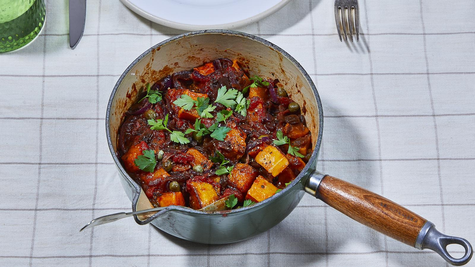 Butternut squash caponata