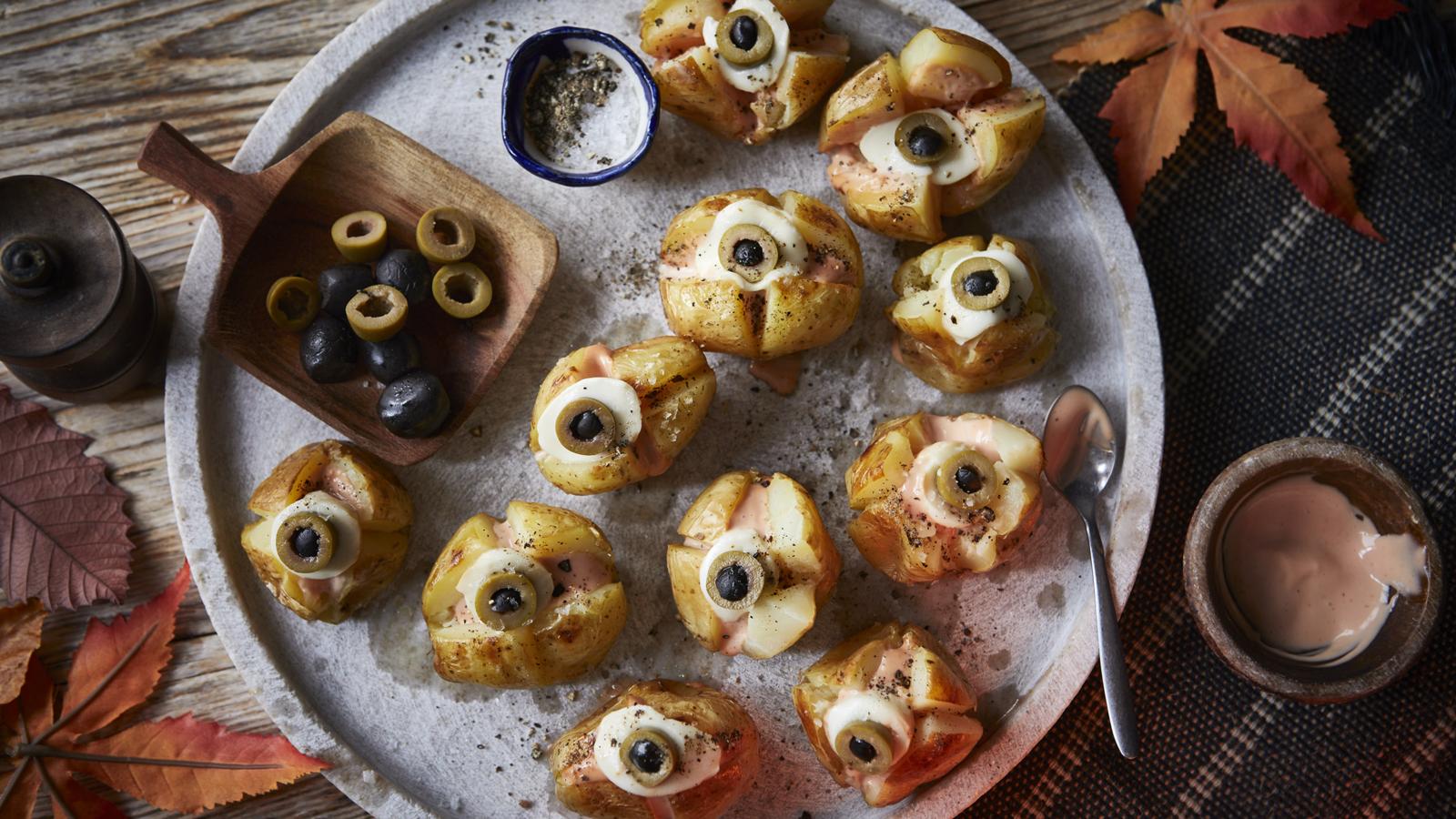 Halloween mini jacket potatoes