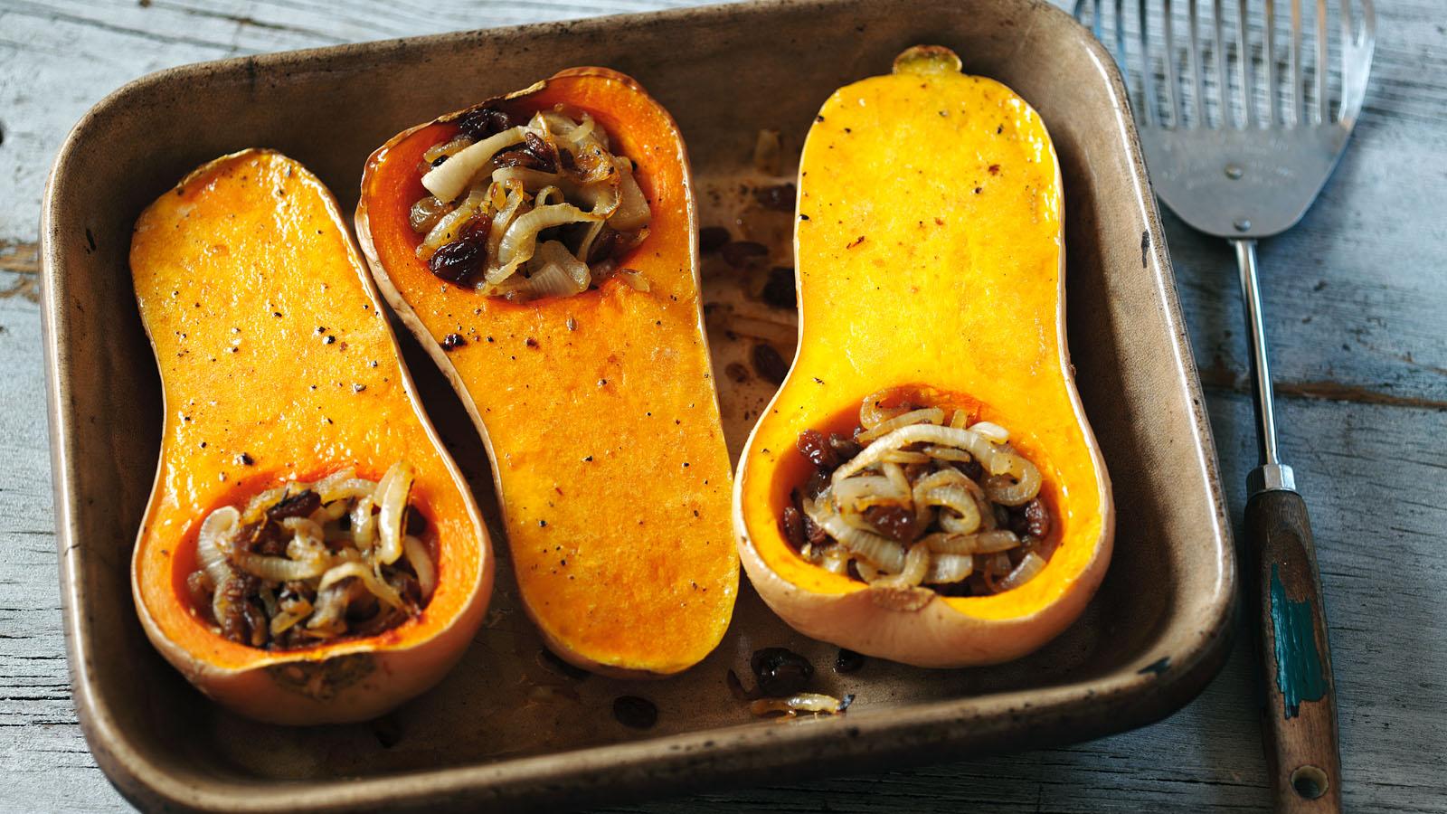 Simple stuffed butternut squash