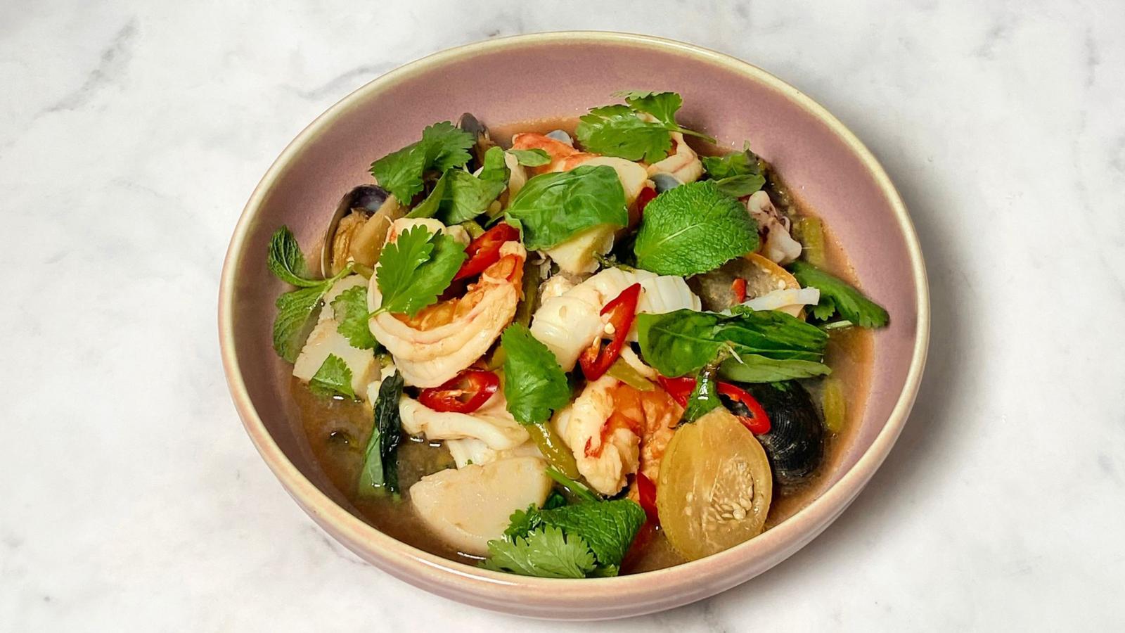 Thai-style seafood jungle curry