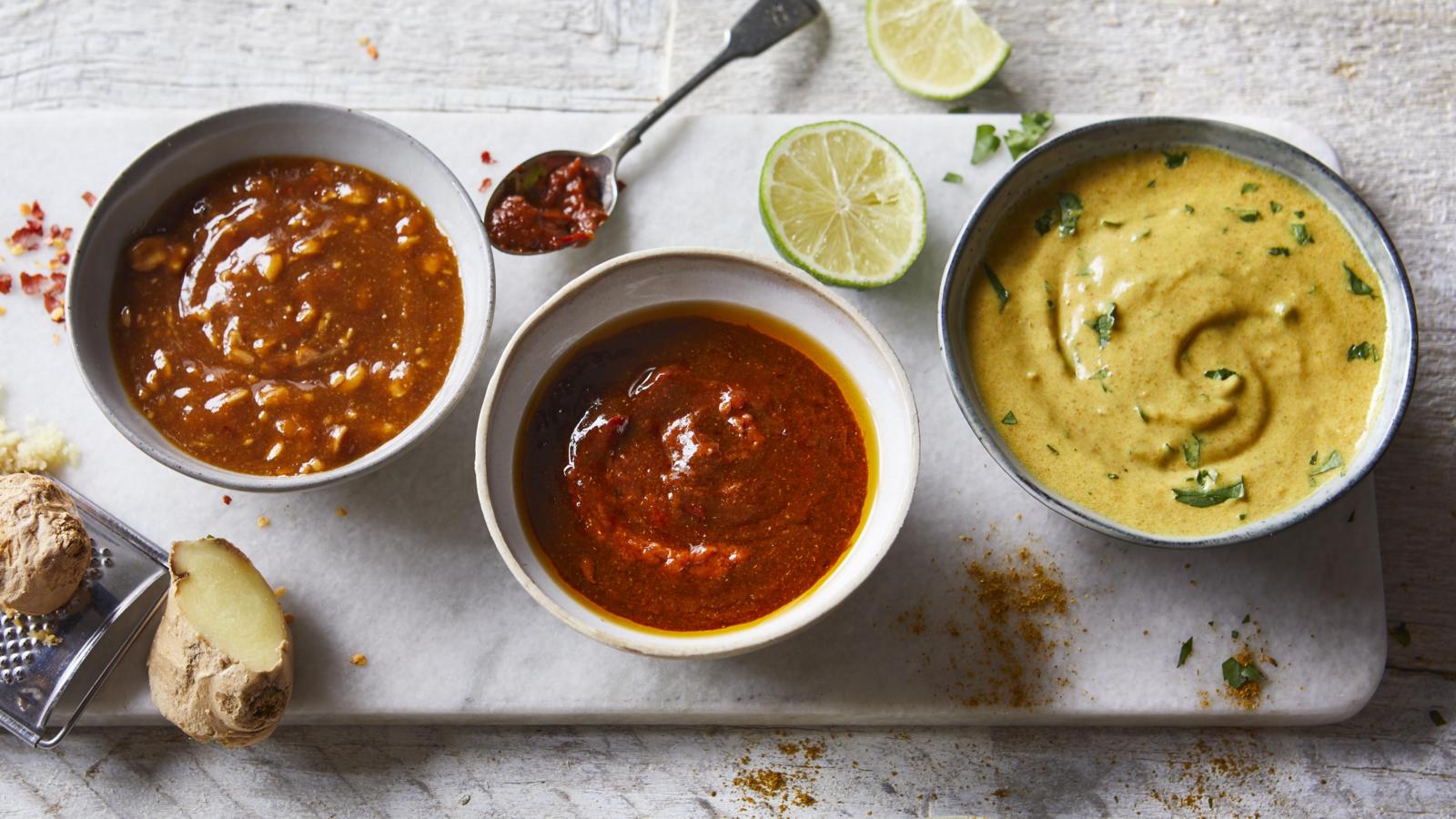 Three easy marinades 