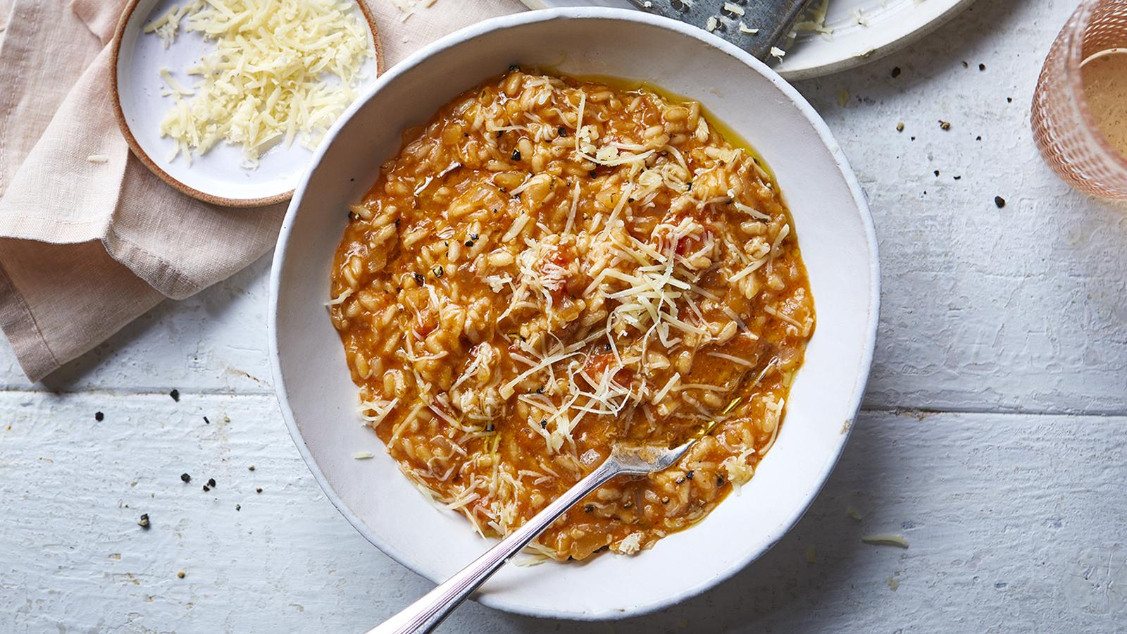 Easy tinned tomato risotto