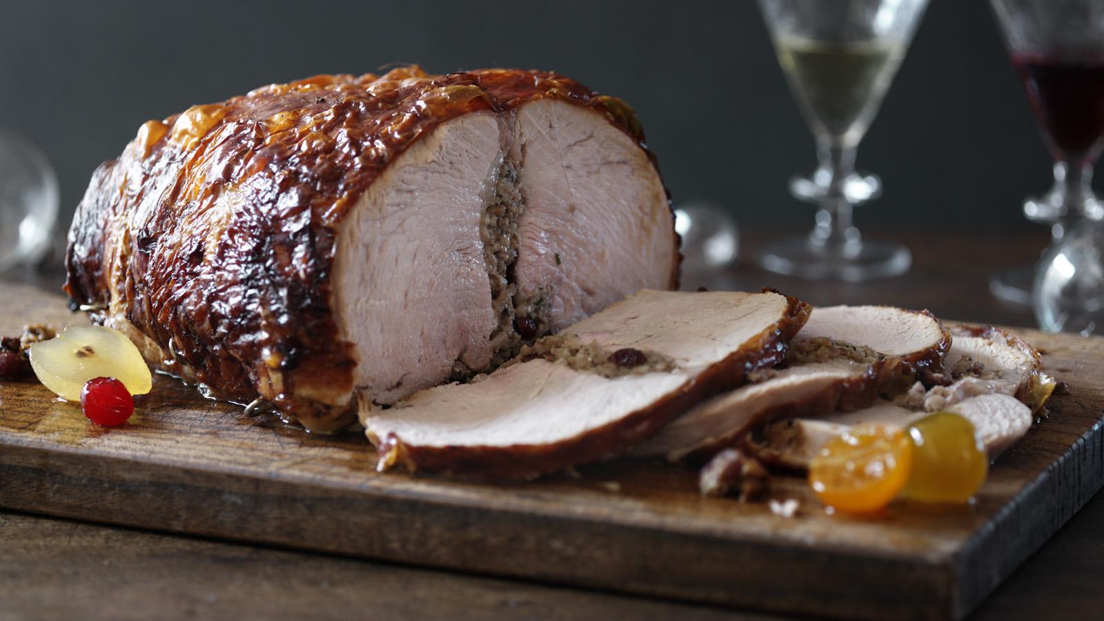 Nigella's turkey breast with Christmas stuffing