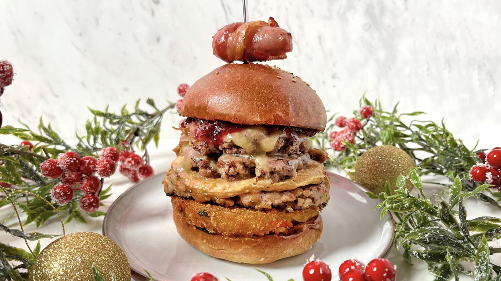 The ultimate Christmas burger