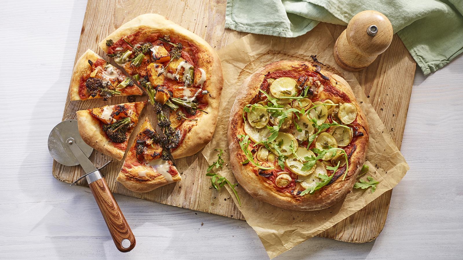 Vegan pizzas