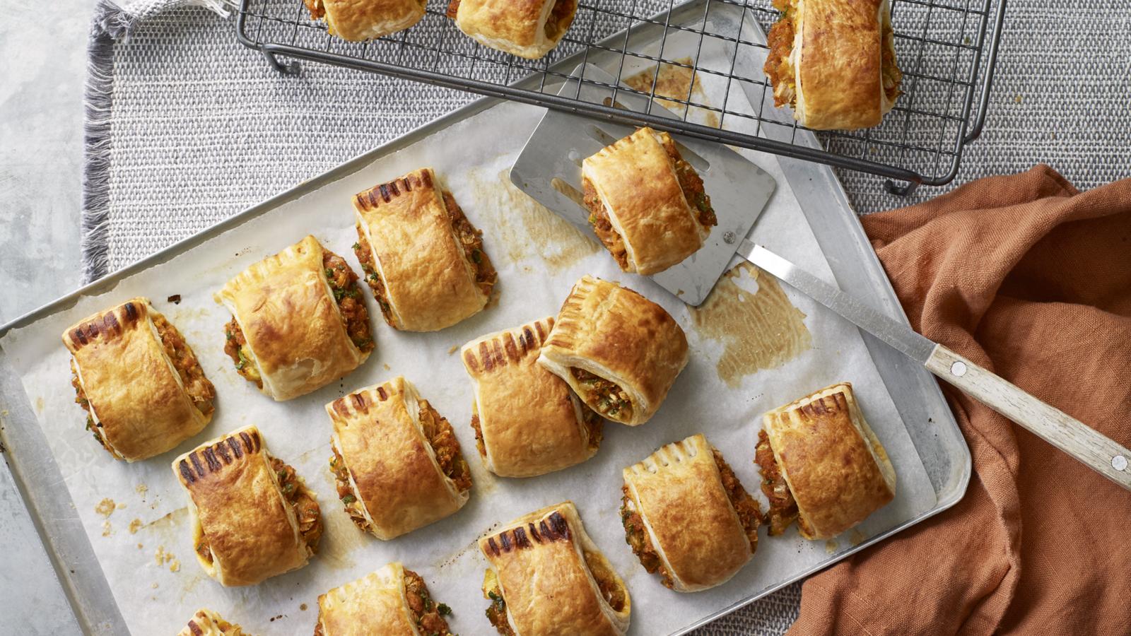 Vegan sausage rolls