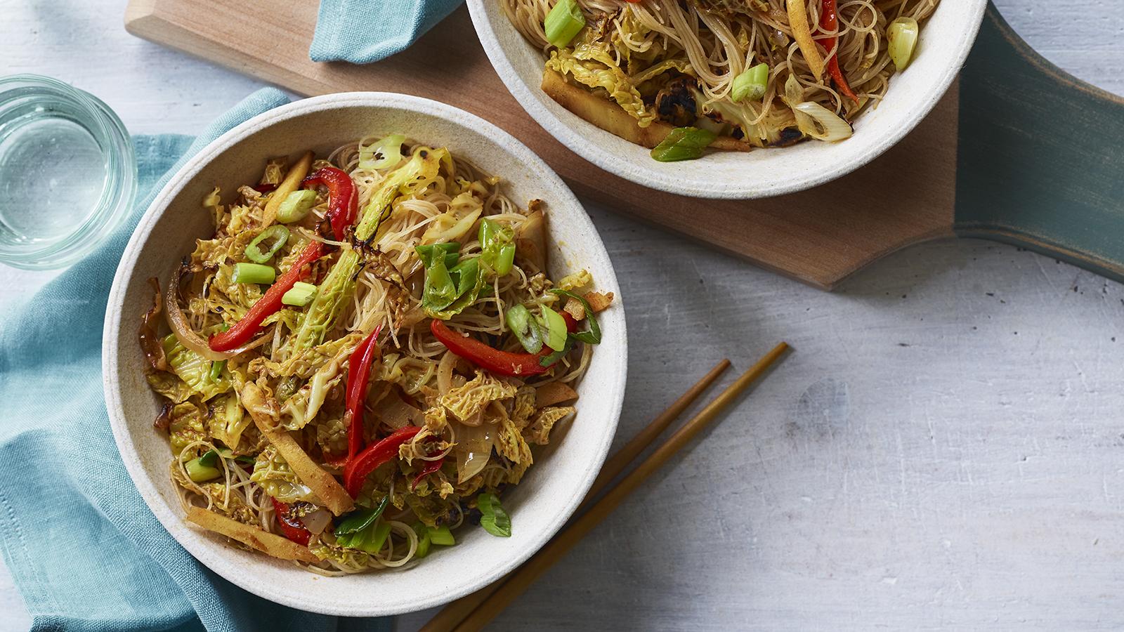 Vegan Singapore noodles