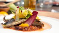 Mackerel with rhubarb chutney and orange salad recipe - BBC Food