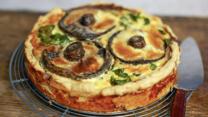 Spinach, mushroom and ricotta quiche with spinach recipe - BBC Food