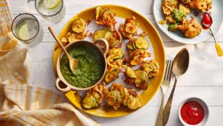 Courgette pakoras recipe - BBC Food