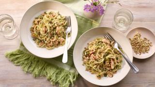 Linguine com gorgonzola - Renata