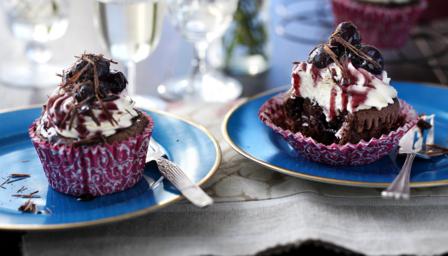 Black Forest cupcakes recipe - BBC Food