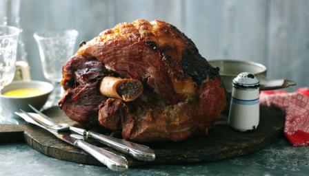 Boiled and baked ham recipe