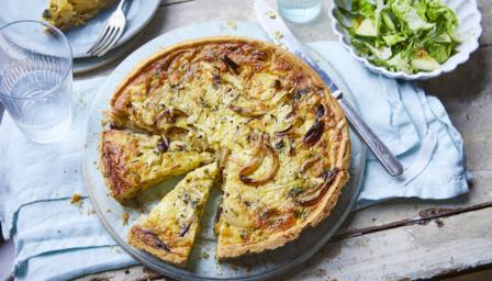 Cheese and onion quiche recipe - BBC Food