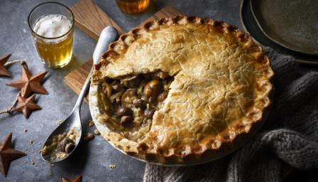 Vegetarian Chestnut And Mushroom Pie Recipe Bbc Food