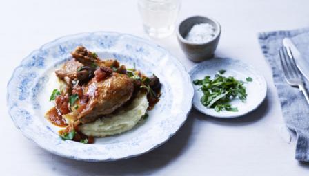 Chicken chasseur with creamy mash Saturday Kitchen