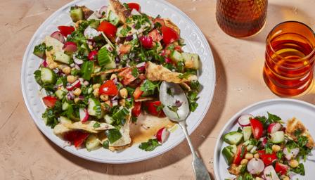 Chickpea fattoush recipe