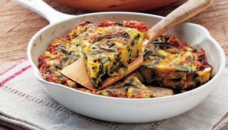 Courgette and mint frittata recipe - BBC Food