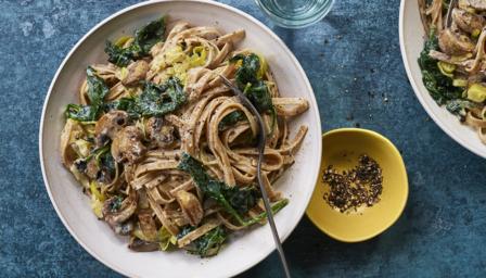 Creamy mushroom pasta recipe - BBC Food