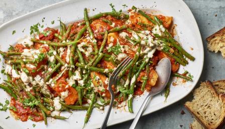 Fasolakia (green bean and tomato stew) — recipe by Bbc