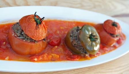 Isle of Wight stuffed tomatoes