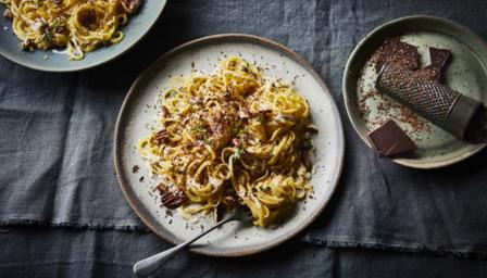 Linguine com gorgonzola - Renata