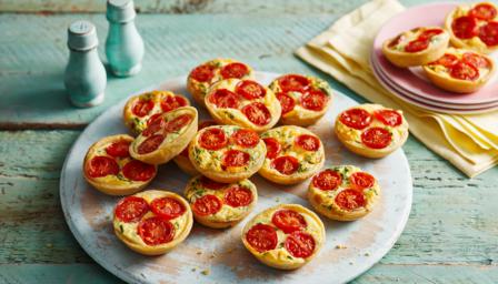 Red Pepper, Cheese and Chive Tartlets 