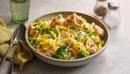 Salmon and broccoli pasta recipe - BBC Food