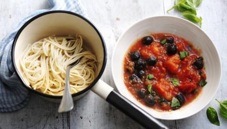 Smoky tomato sauce for pasta recipe - BBC Food