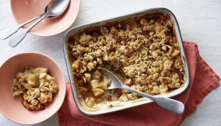 Vegan apple crumble recipe - BBC Food