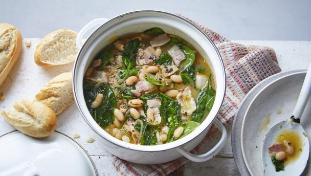 Bacon and white bean stew recipe - BBC Food
