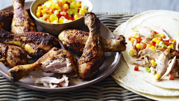 Chicken fajita drumsticks recipe - BBC Food