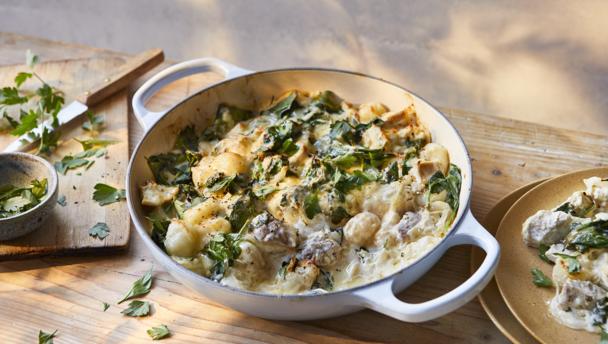 Chicken, leek and cider gratin recipe - BBC Food