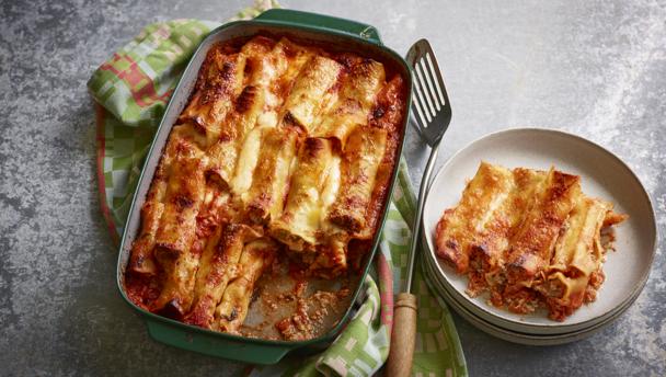 Sausage and ricotta cannelloni recipe - BBC Food