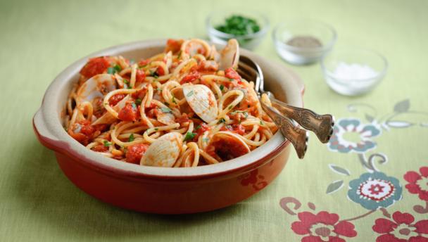 Crab linguine recipe - BBC Food
