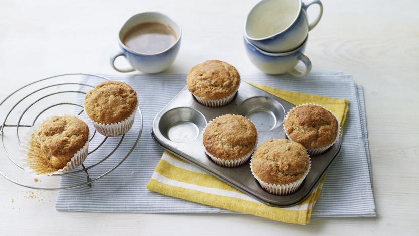 Healthy banana muffins