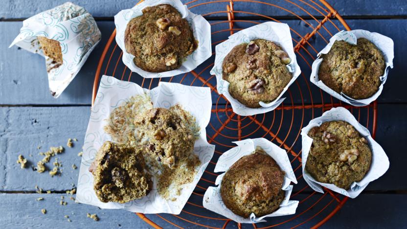 Banana bran muffins