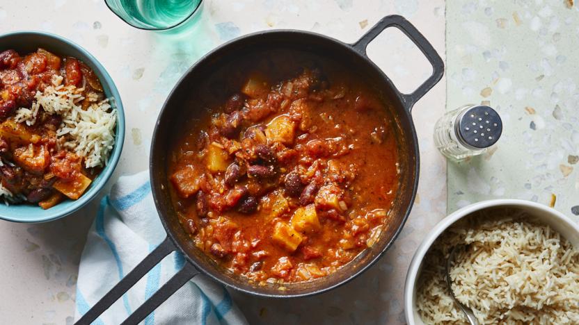 Kidney bean and pineapple curry 