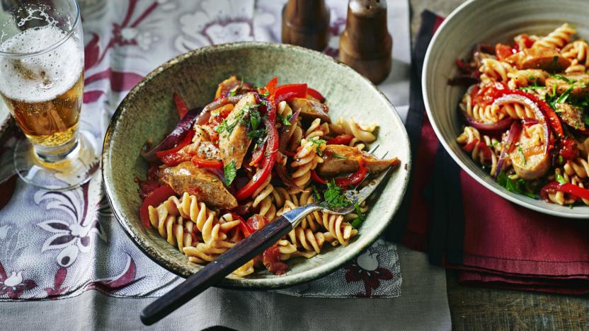 Spicy sausage pasta